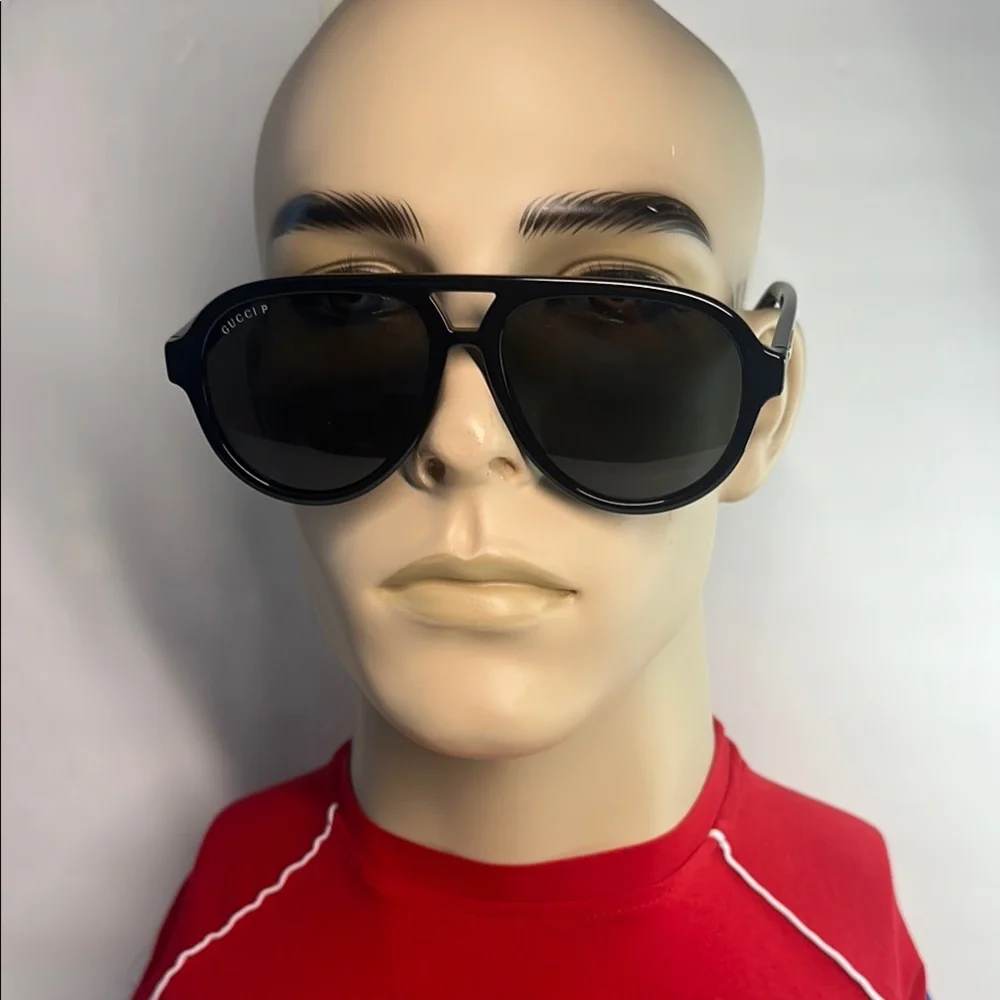 Gucci Dark Aviator Sunglasses GUCCI GG0767S | 0767S - 005 BLACK GREY